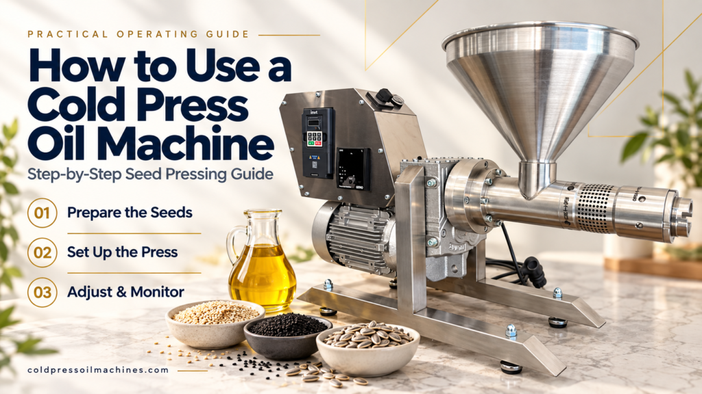 How to use a cold press oil machine for seed pressing